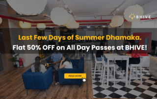 Flat 50% Off on all Coworking Day Pass
